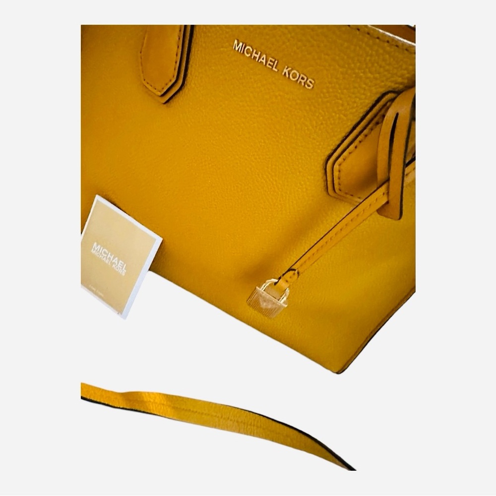 Michael Kors Mercer Leather Convertible/Handbag  Bag Lock &  Care Card NWOT - Picture 3 of 12